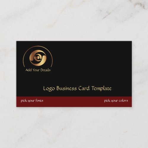 Gold Crop Circles Logo _ Simple Reiki Logo Business Card