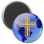 Gold Cross and Earth Magnet