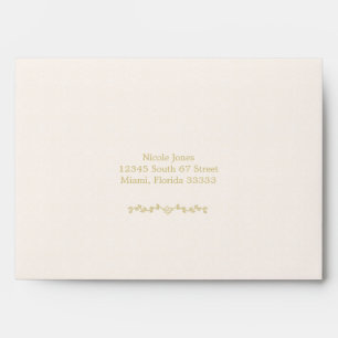 Gold Cross and Laurels Envelope
