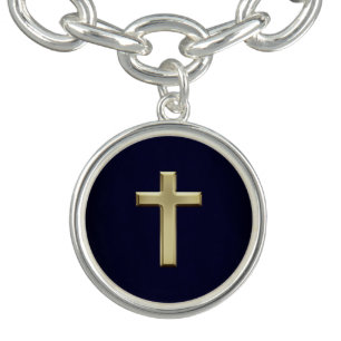 Gold Cross Bracelet