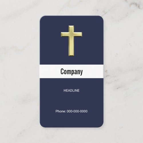 Gold Cross Business Card