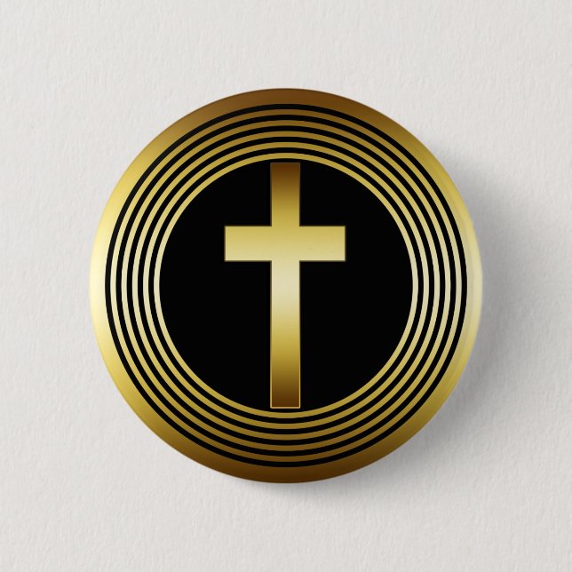 GOLD CROSS BUTTON (Front)