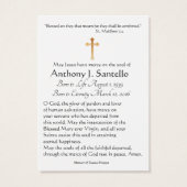 Gold Cross Catholic Funeral Memorial Holy Card - | Zazzle