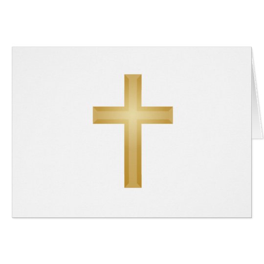 Gold Cross/Easter Card