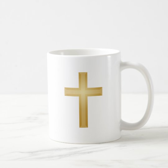 Gold Cross/Easter Coffee Mug