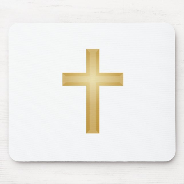 Gold Cross/Easter Mouse Pad (Front)