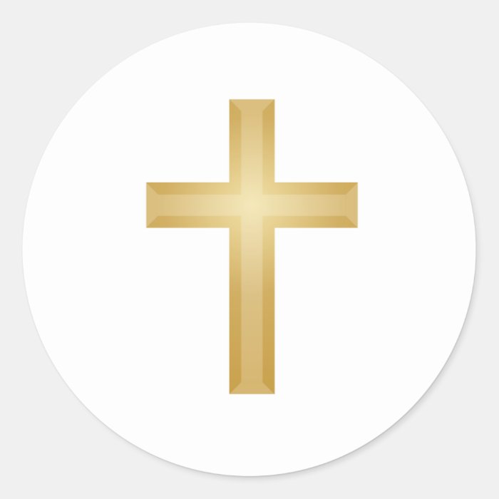 Gold Cross/Easter Stickers