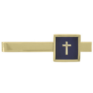 Gold Cross Finish Tie Bar