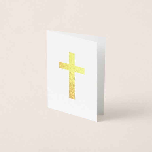 Gold Cross Foil Card (Front)