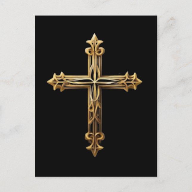 Gold Cross Postcard (Front)