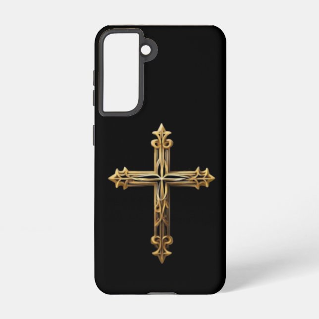 Gold Cross Samsung Galaxy Case (Back)
