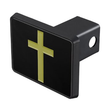 Gold Cross Tow Hitch Cover by expressivetees at Zazzle