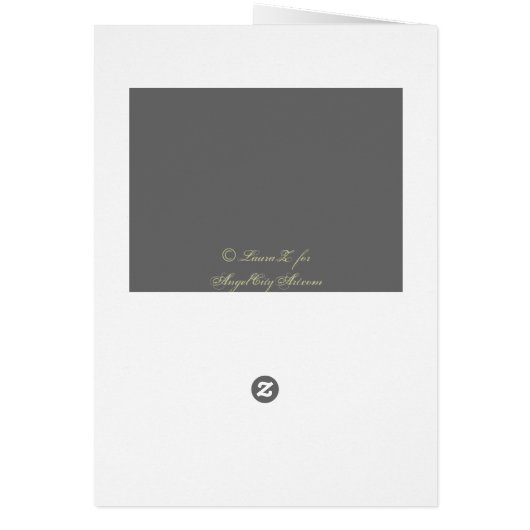 Gold Crosses Custom Thank You Card (Back)