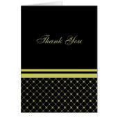 Gold Crosses Custom Thank You Card (Front)