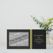 Gold Crosses Photo Card Template (Standing Front)