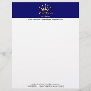 Gold Crown 2in Color Header - Navy 000066 Letterhead