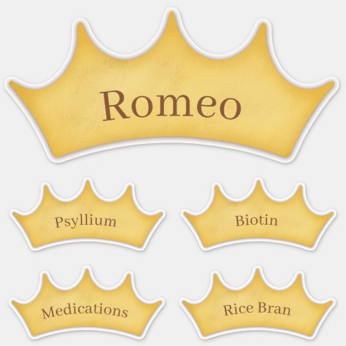 Gold Crown Barn Tack  Feed Room Name Labels