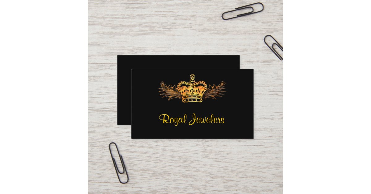  Gold Crown Business Card Holder for Women Men