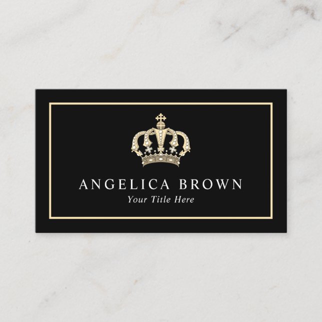 Gold Crown Business Card (Front)