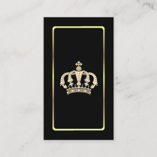Gold Crown Classy Business Card