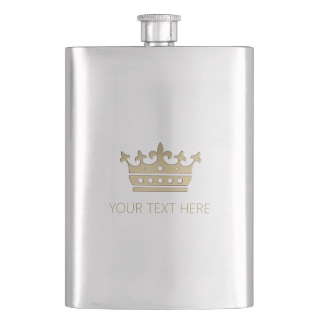 Gold Crown Flask (Front)