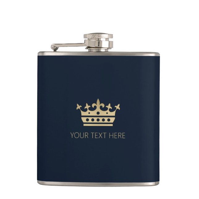 Gold Crown Flask (Front)