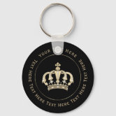 Zazzle Gold Crown Party Favors for Teens to Adults Keychain, Adult Unisex, Size: 2, Black/Ochre/Sand