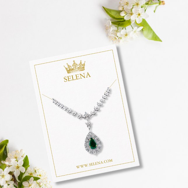 Gold Crown Necklace Display Card (Creator Uploaded)