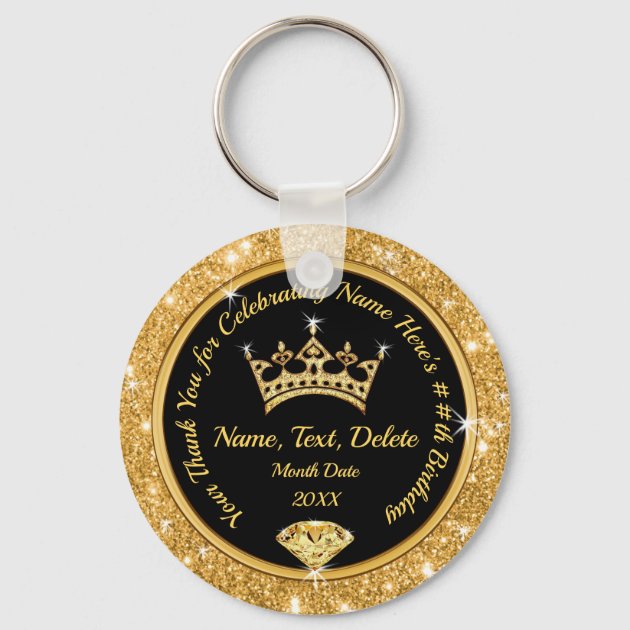 Crown keychain shop favors