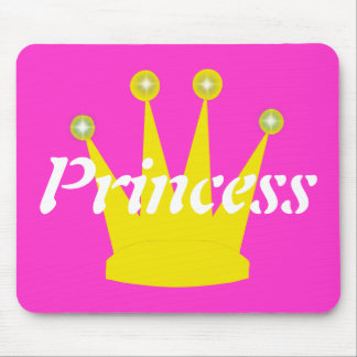 Gold Crown Princess Mouse Pad