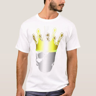Gold Crown Skull Simple T-Shirt