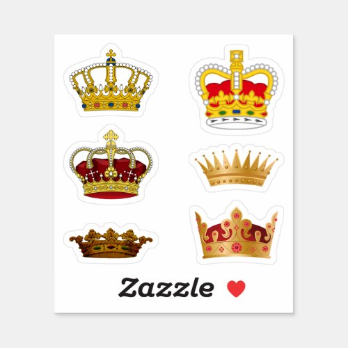 Gold Crown Stickers