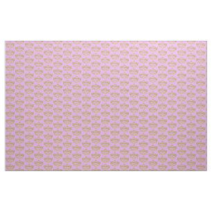 Gold Crown Tiara fabric pattern lilac pink backgrd