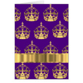Gold crowns on purple (Front)
