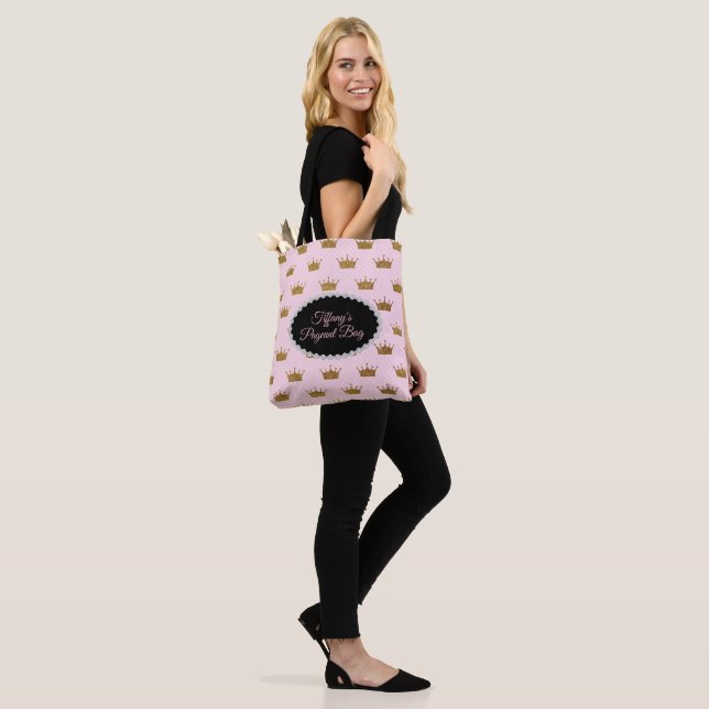 Gold Crowns Pageant Tote Bag (On Model)