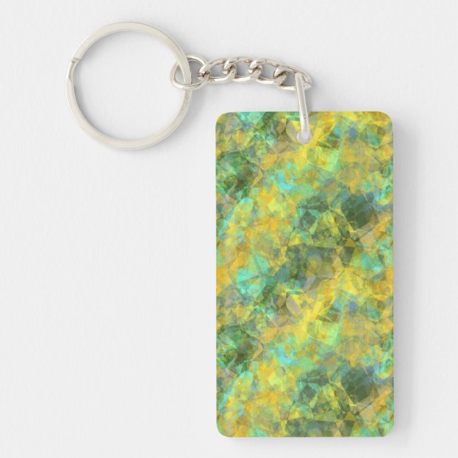 Gold Crumpled Texture Keychain (Front)