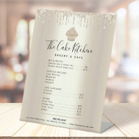 Gold Cupcake Glitter Drips Bakery Menu Price List