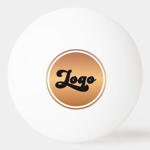 Gold Custom Business Logo Company Office Game Ping Pong Ball