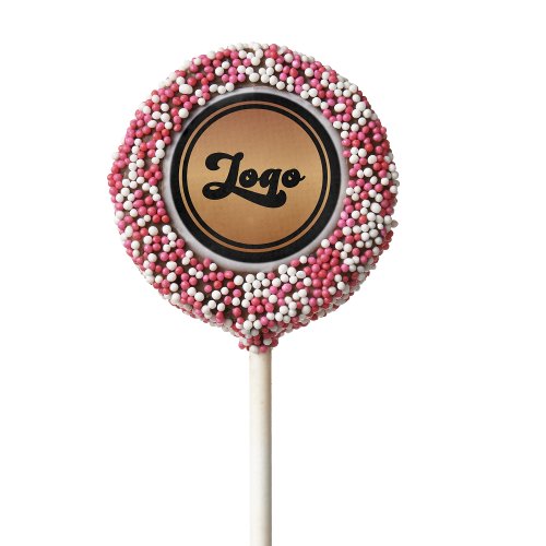 Gold Custom Logo Business Company Branded  Chocola Chocolate Covered Oreo Pop