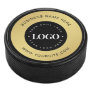 Gold Custom Logo & Text Company Business Branded   Hockey Puck