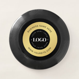 Gold Custom Logo & Text Company Business Branded Wham-O Frisbee