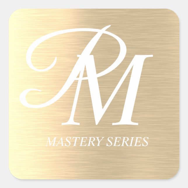Gold Custom Stickers Product Labels (Front)