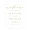 Gold Dainty Script Wedding Welcome Sign