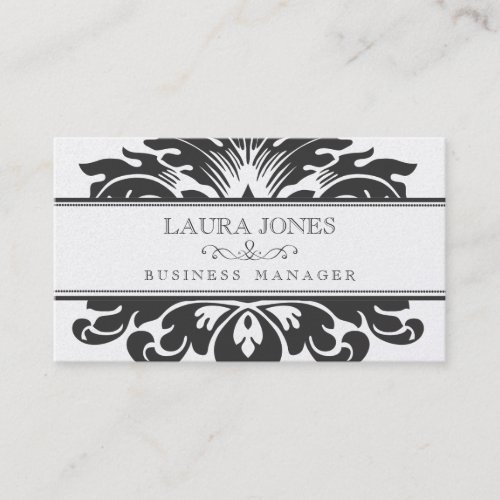 GOLD Damask Baroque Ladies Womens Business Card