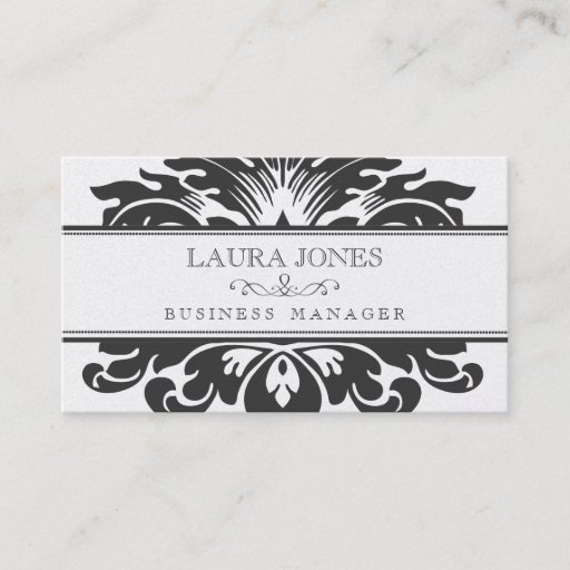 Customizable GOLD Damask Baroque Ladies Womens Business Card