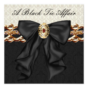 Black Tie Affair Invitations | Zazzle