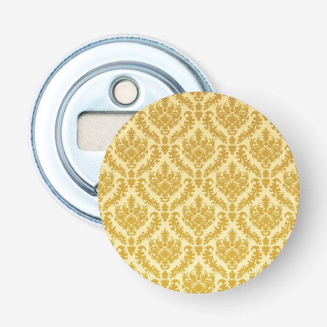 Gold damask bottle opener (Front)