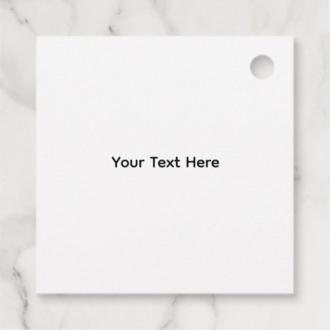 Gold Damask Favor Tags (Back)