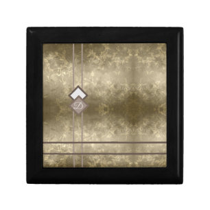Gold damask gift box