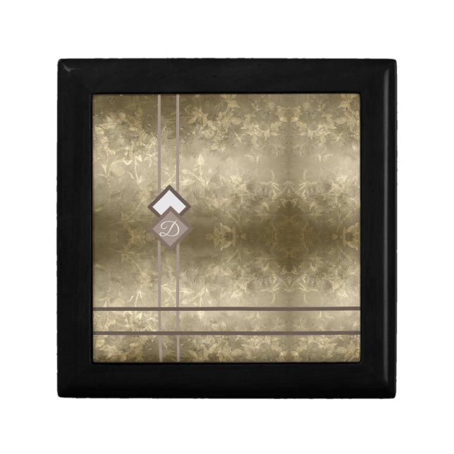 Gold damask gift box (Front)